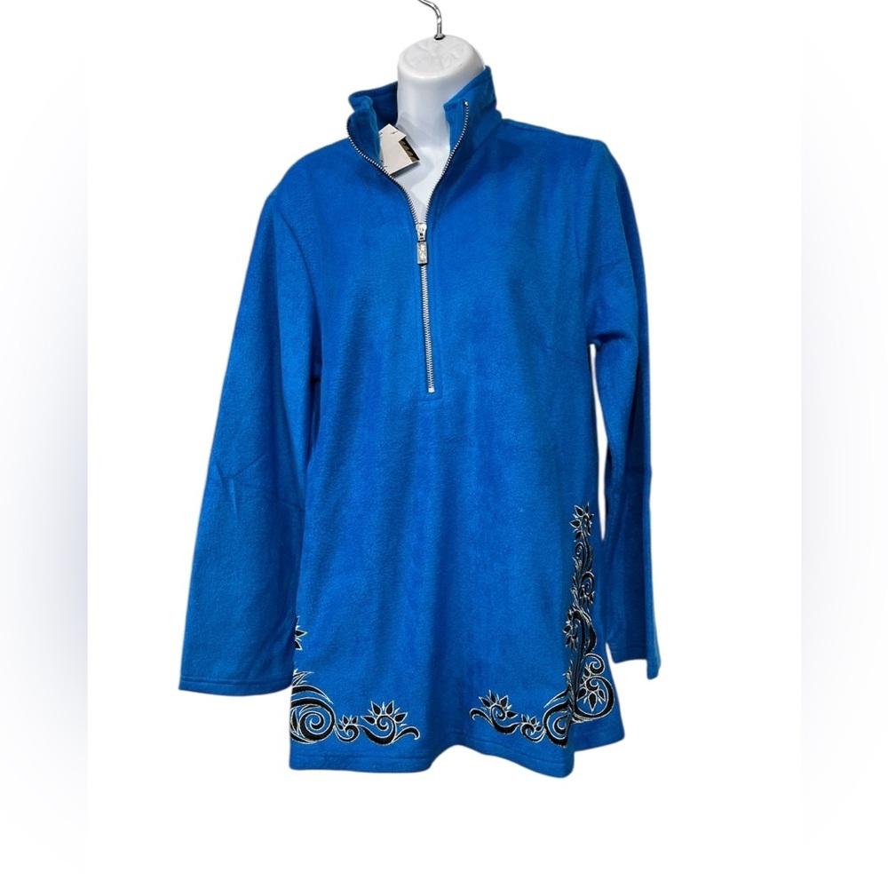 Bob Mackie fleece pullover